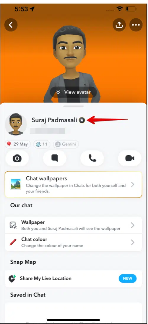 Snapchat Plus badge on user profile 2025